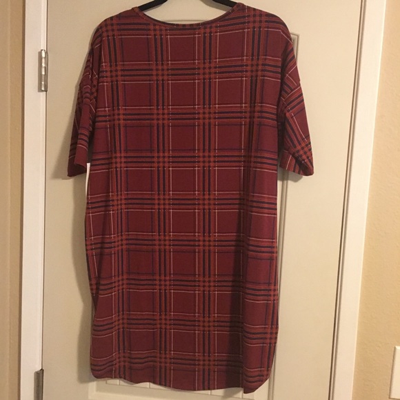 Plaid Lularoe Irma tunic - Medium - Picture 2 of 5